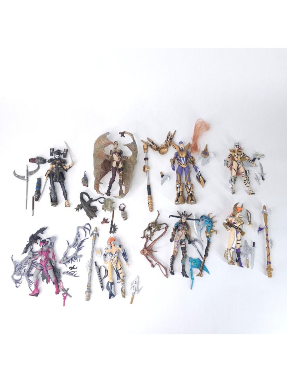 Spawn Female Action Figure Lot of 8 McFarlane Toys Angela Skull Queen Loose